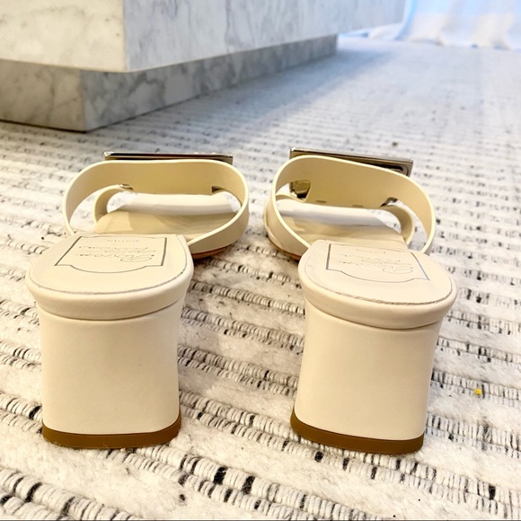 Roger Vivier Buckle Leather Mules Sandals - Picture 9 of 11